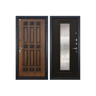 Входная металлическая дверь Лекс Гладиатор 3К Винорит с Зеркалом Венге (панель №22)